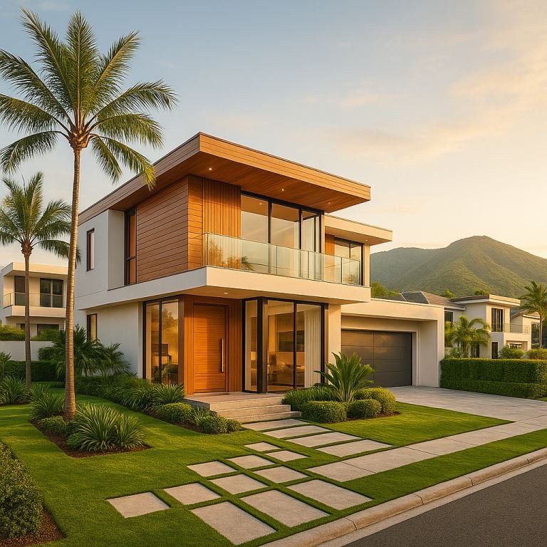 Zona residencial contemporánea