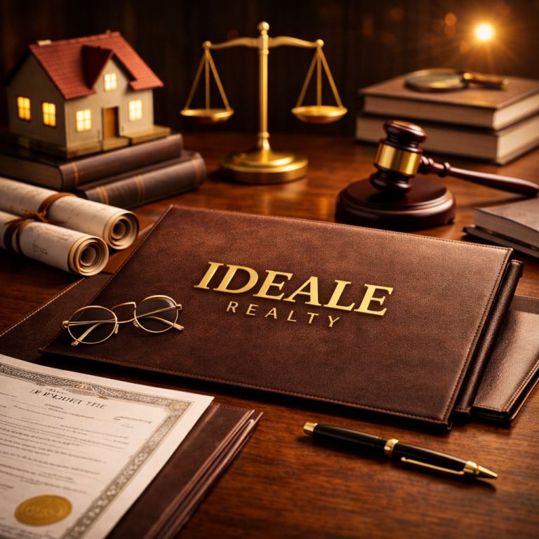 Oficina profesional con detalles dorados