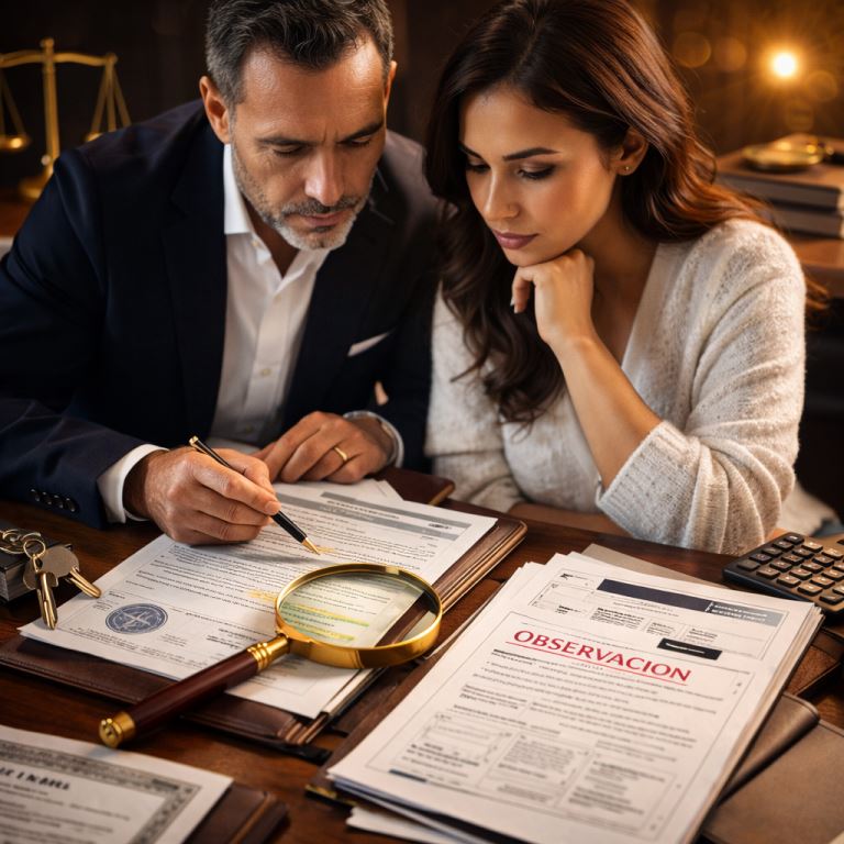 Revision de documentos legales y bienes