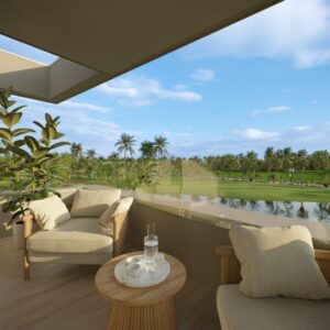 Palm View Golf & Apartments Punta Cana 11 Palm View Golf & Apartments Punta Cana, proyecto de apartamentos en Punta Cana con CONFOTUR, amenidades resort y alto potencial para inversión.