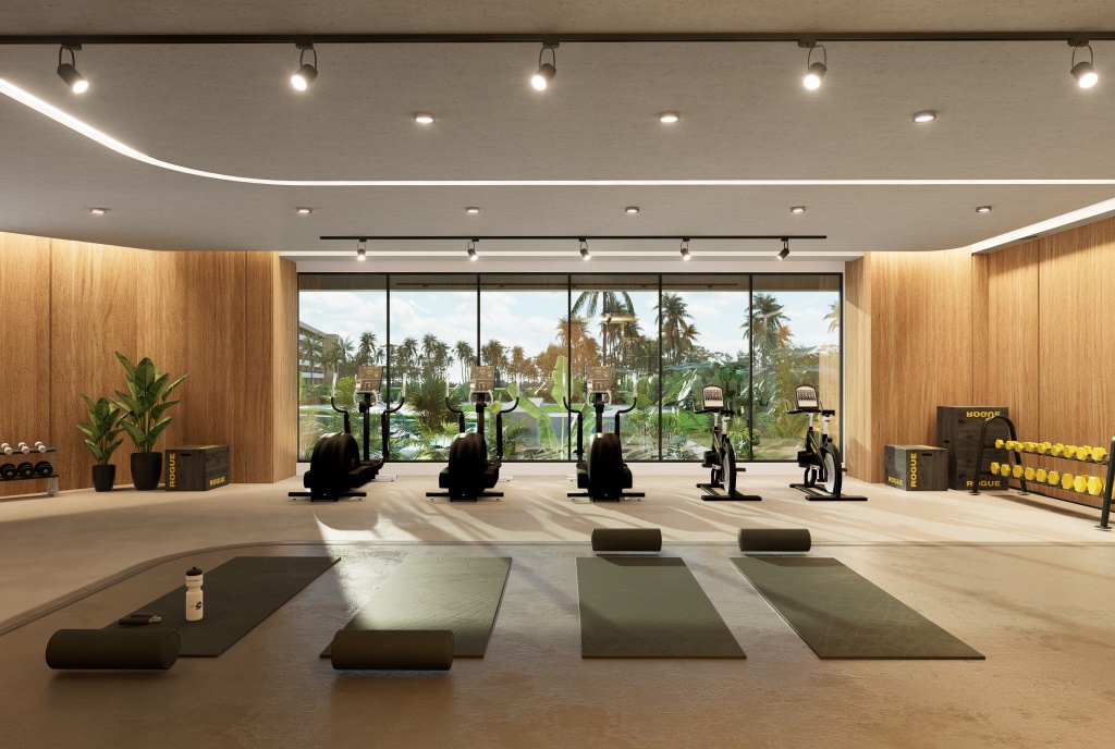 Palm View Golf & Apartments Punta Cana 35 Palm View Golf & Apartments Punta Cana, proyecto de apartamentos en Punta Cana con CONFOTUR, amenidades resort y alto potencial para inversión.