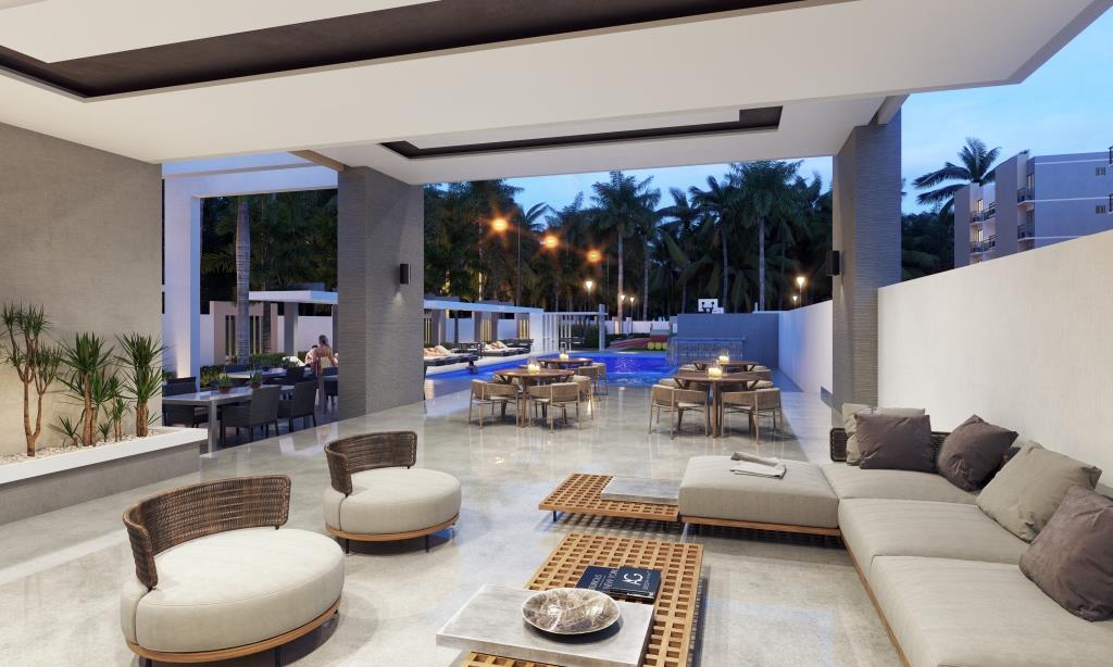 Descubre Jardines 3 en Pueblo Bávaro Punta Cana. Apartamentos desde USD $79,800 con amenidades, seguridad y alto potencial de inversión inmobiliaria.
