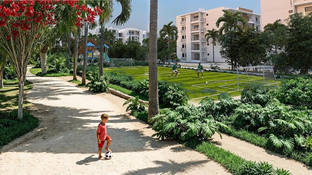 Jardines 4 en Pueblo Bávaro Punta Cana 33 Descubre Apartamento en Venta en Jardines 4 de Pueblo Bávaro. Proyecto residencial en Punta Cana con amenidades, seguridad y potencial de inversión desde USD $79,800.