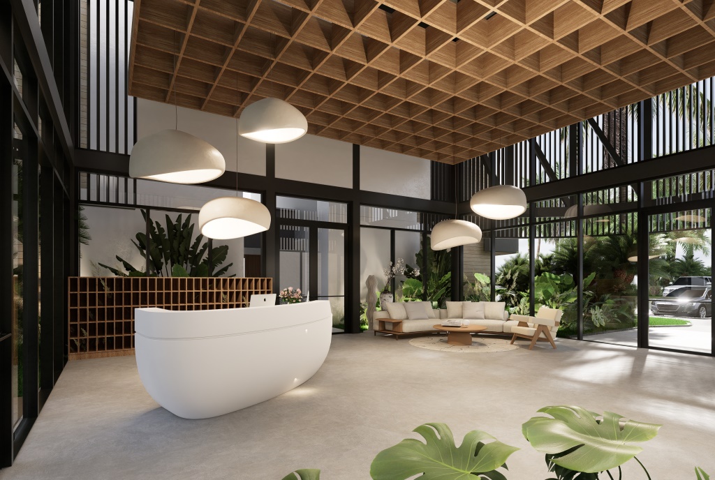 Palm View Golf & Apartments Punta Cana 30 Palm View Golf & Apartments Punta Cana, proyecto de apartamentos en Punta Cana con CONFOTUR, amenidades resort y alto potencial para inversión.