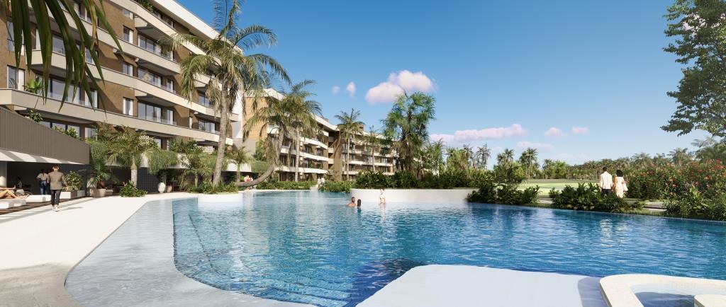 Palm View Golf & Apartments Punta Cana 41 Palm View Golf & Apartments Punta Cana, proyecto de apartamentos en Punta Cana con CONFOTUR, amenidades resort y alto potencial para inversión.