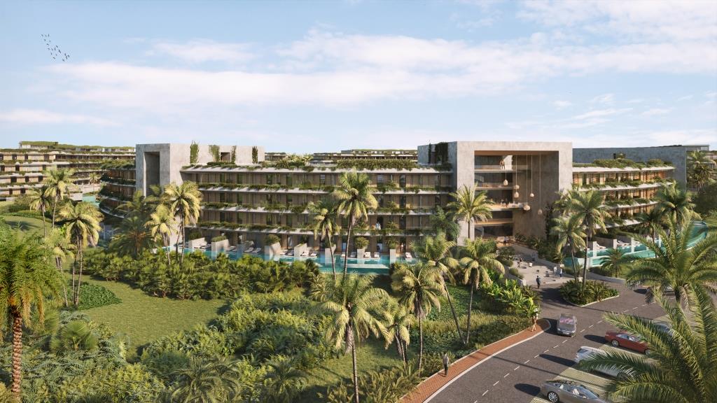 River Island Punta Cana: condohotel con 16 piscinas, CONFOTUR, ROI estimado 8% y apartamentos de lujo en venta. Invierte con Ideale Realty.