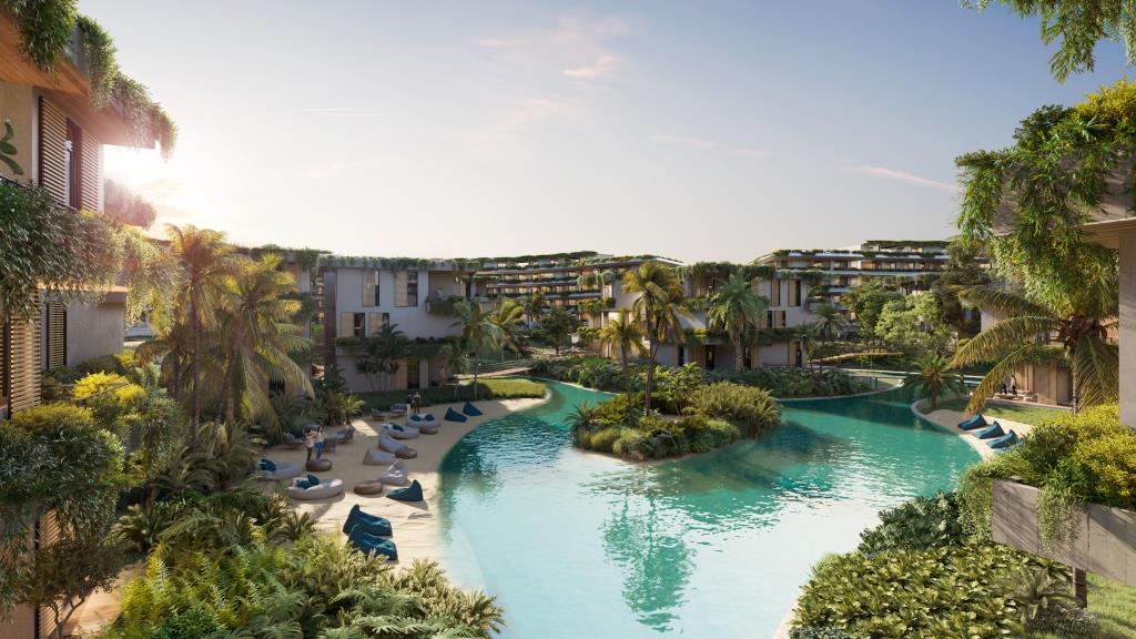 River Island Punta Cana: condohotel con 16 piscinas, CONFOTUR, ROI estimado 8% y apartamentos de lujo en venta. Invierte con Ideale Realty.