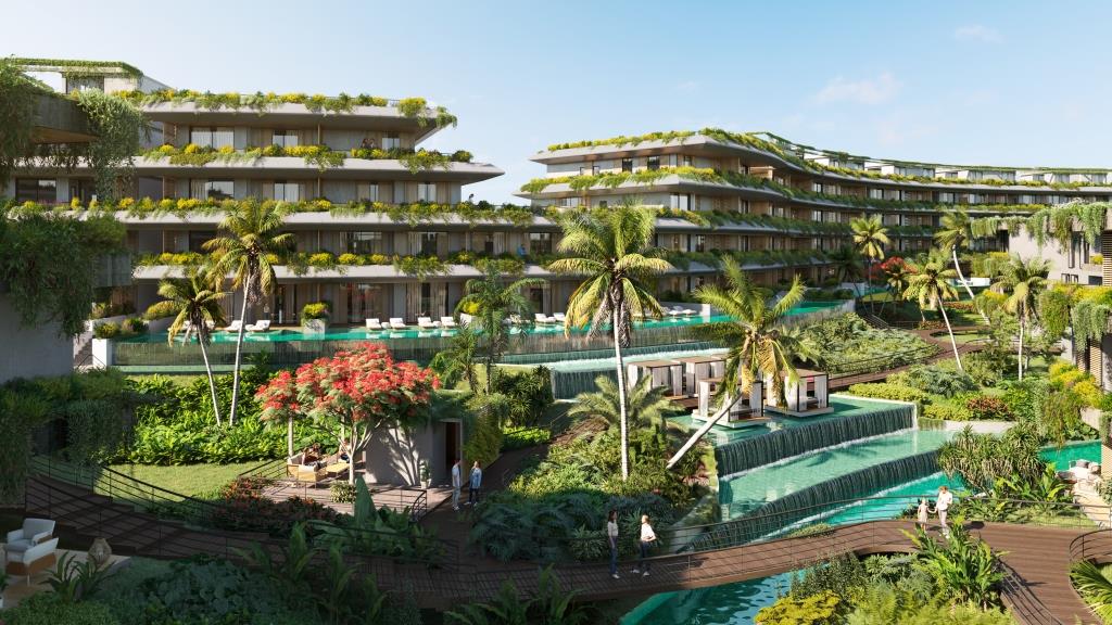 River Island Punta Cana: condohotel con 16 piscinas, CONFOTUR, ROI estimado 8% y apartamentos de lujo en venta. Invierte con Ideale Realty.