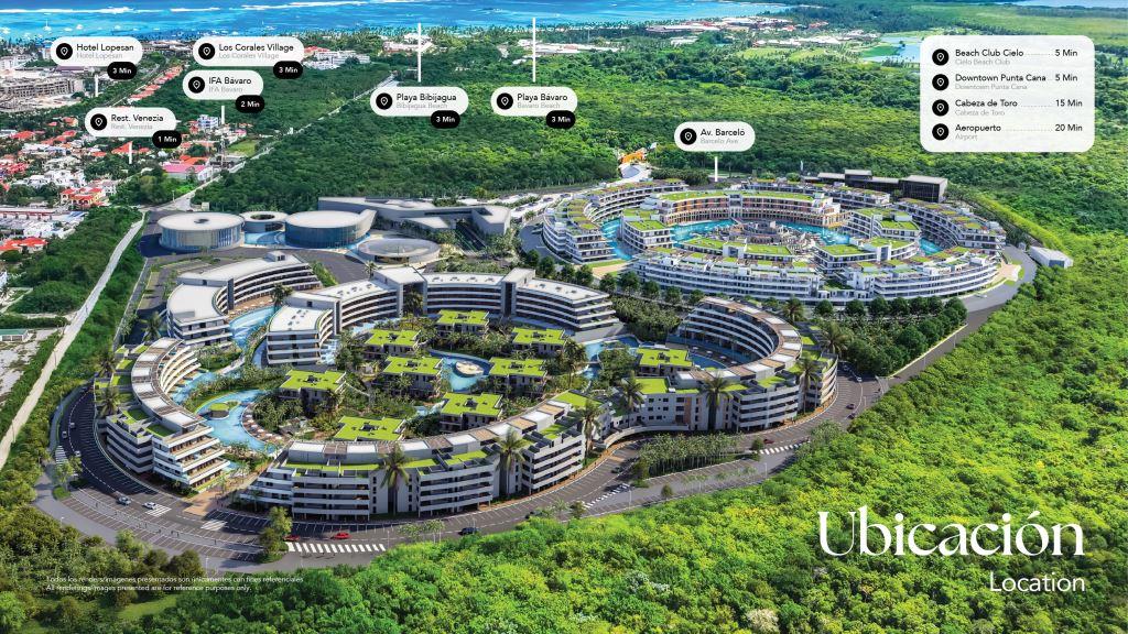 River Island Punta Cana: condohotel con 16 piscinas, CONFOTUR, ROI estimado 8% y apartamentos de lujo en venta. Invierte con Ideale Realty.
