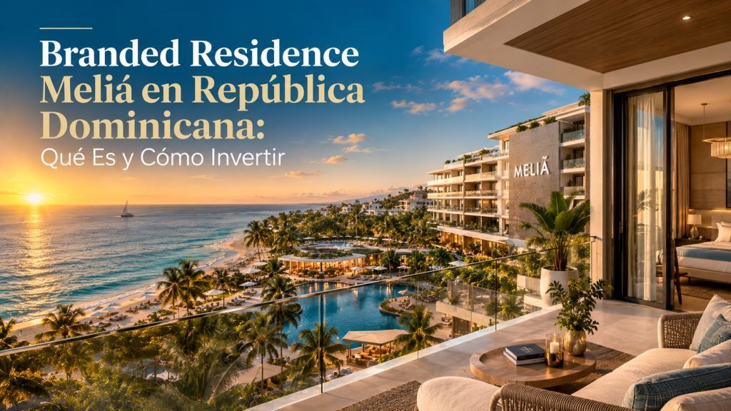 ¿Qué es un Branded Residence de Meliá en República Dominicana y por qué el mercado paga una prima por la marca? Guía completa para inversionistas.