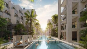 Piscina de 830 metros de Poseidonia, apartamentos en Cana Bay, Punta Cana