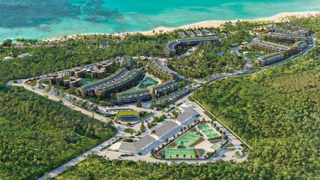 Master plan of The Reef development in Playa Bonita, Las Terrenas